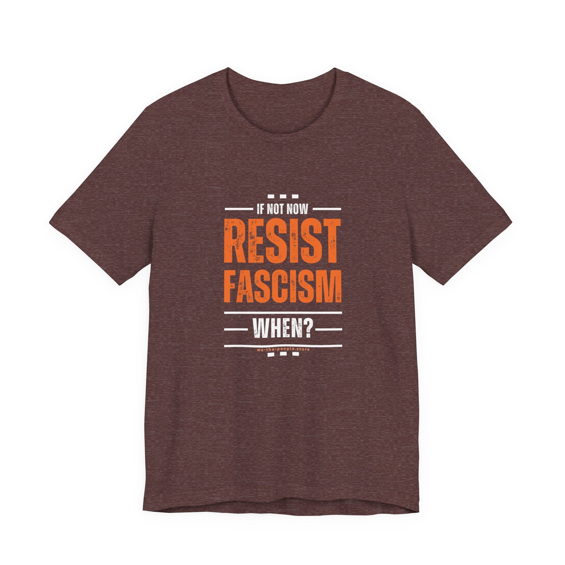Resist Fascism protest Tee, Unisex Jersey Short Sleeve Tee, Quirky Gift, Casual Wear, Political Satire Apparel