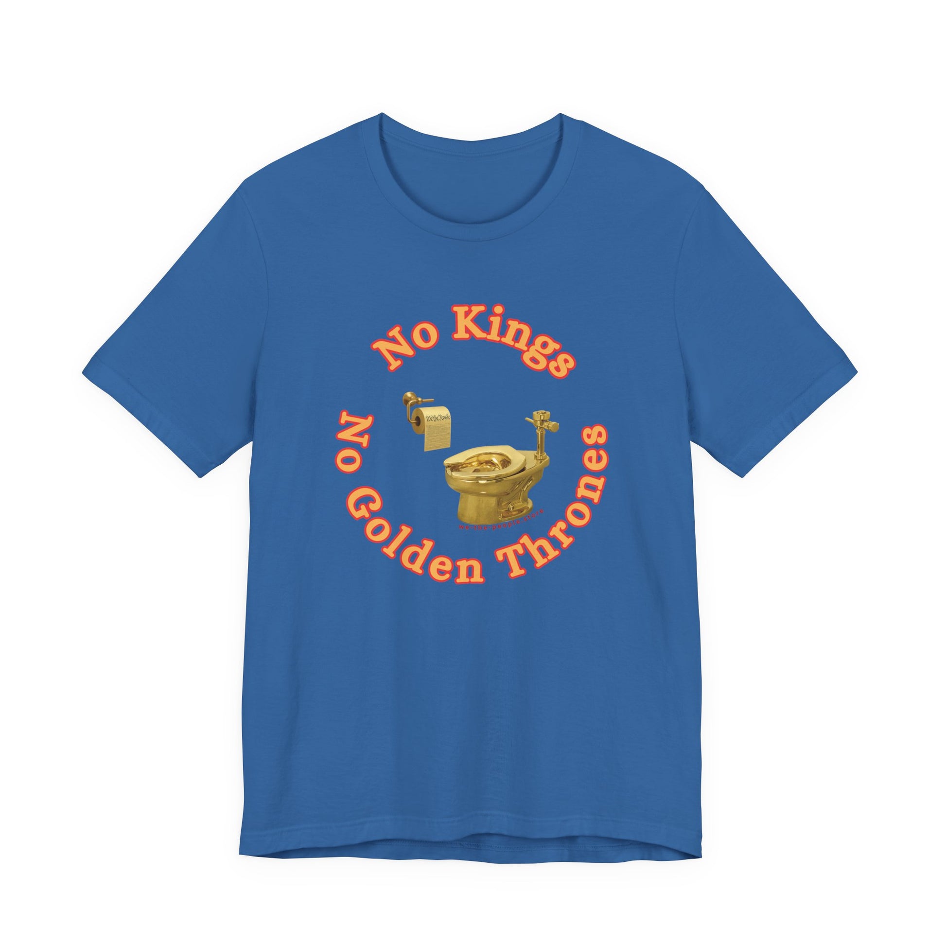 No Kings protest Tee, Unisex Jersey Short Sleeve Tee, Quirky Gift, Casual Wear, Political Satire Apparel