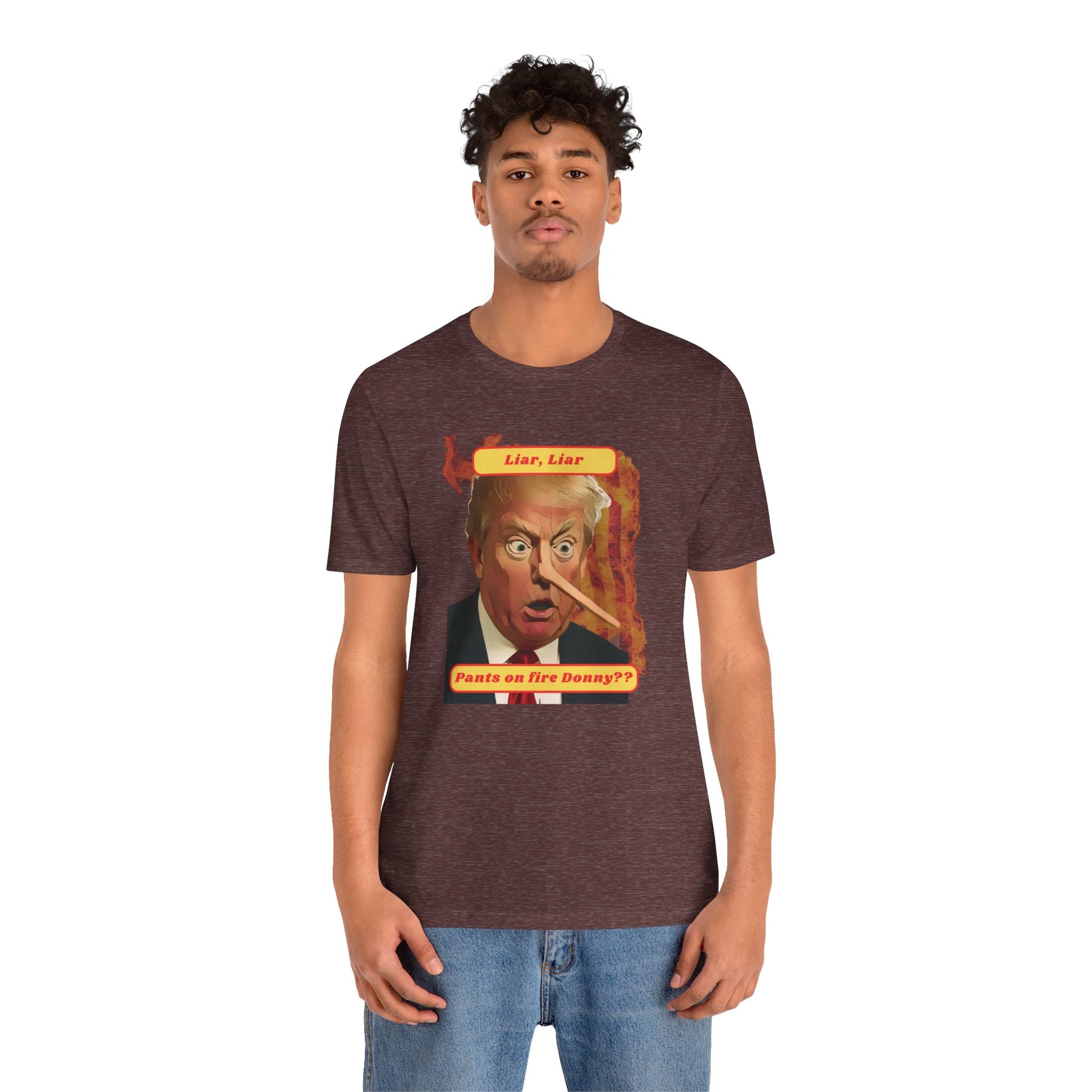 Trump the Liar, Liar protest Tee, Unisex Jersey Short Sleeve Tee, Quirky Gift, Casual Wear, Political Satire Apparel