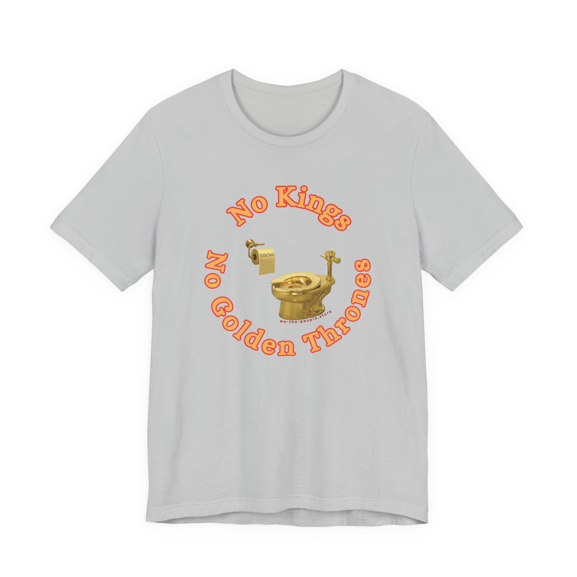 No Kings protest Tee, Unisex Jersey Short Sleeve Tee, Quirky Gift, Casual Wear, Political Satire Apparel
