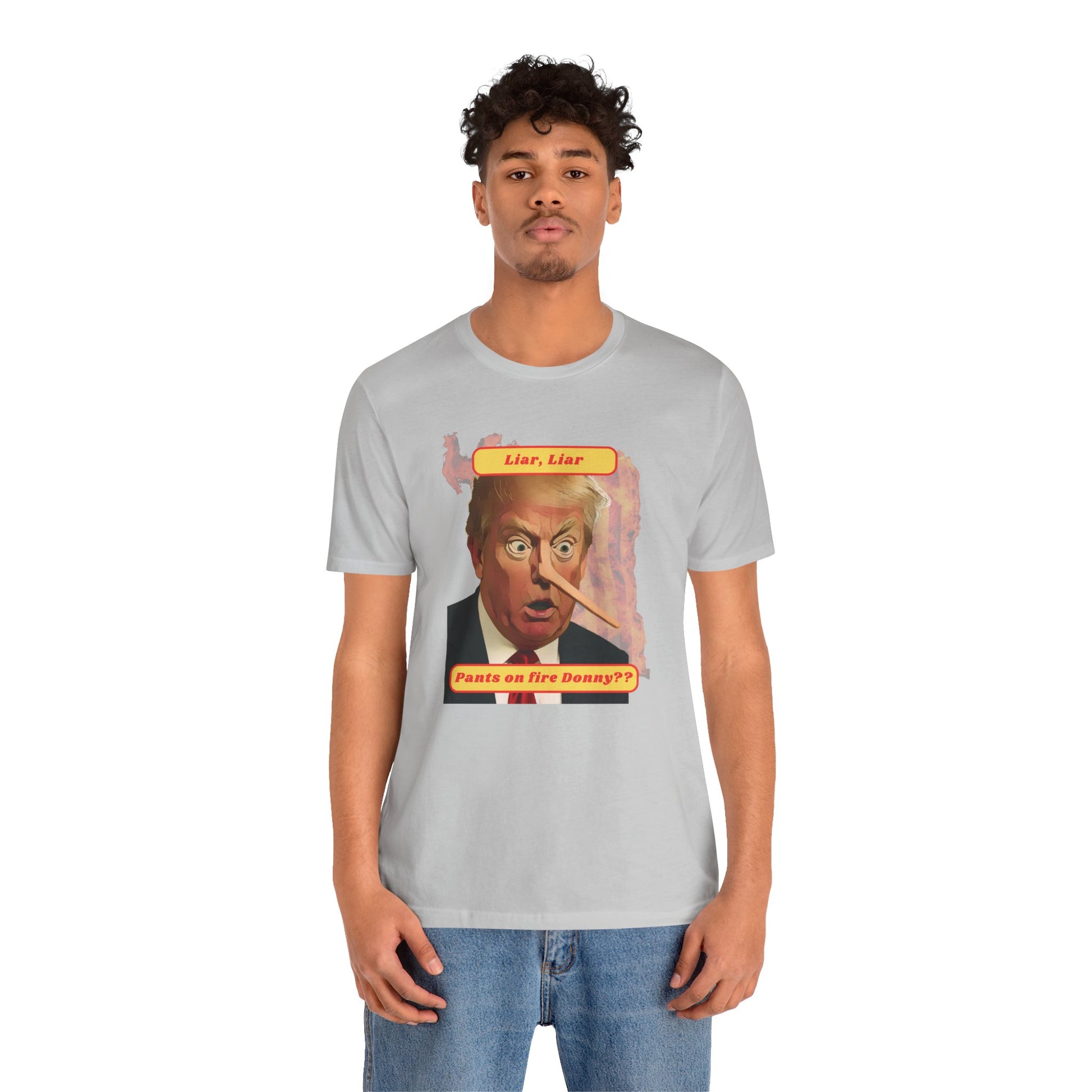 Trump the Liar, Liar protest Tee, Unisex Jersey Short Sleeve Tee, Quirky Gift, Casual Wear, Political Satire Apparel