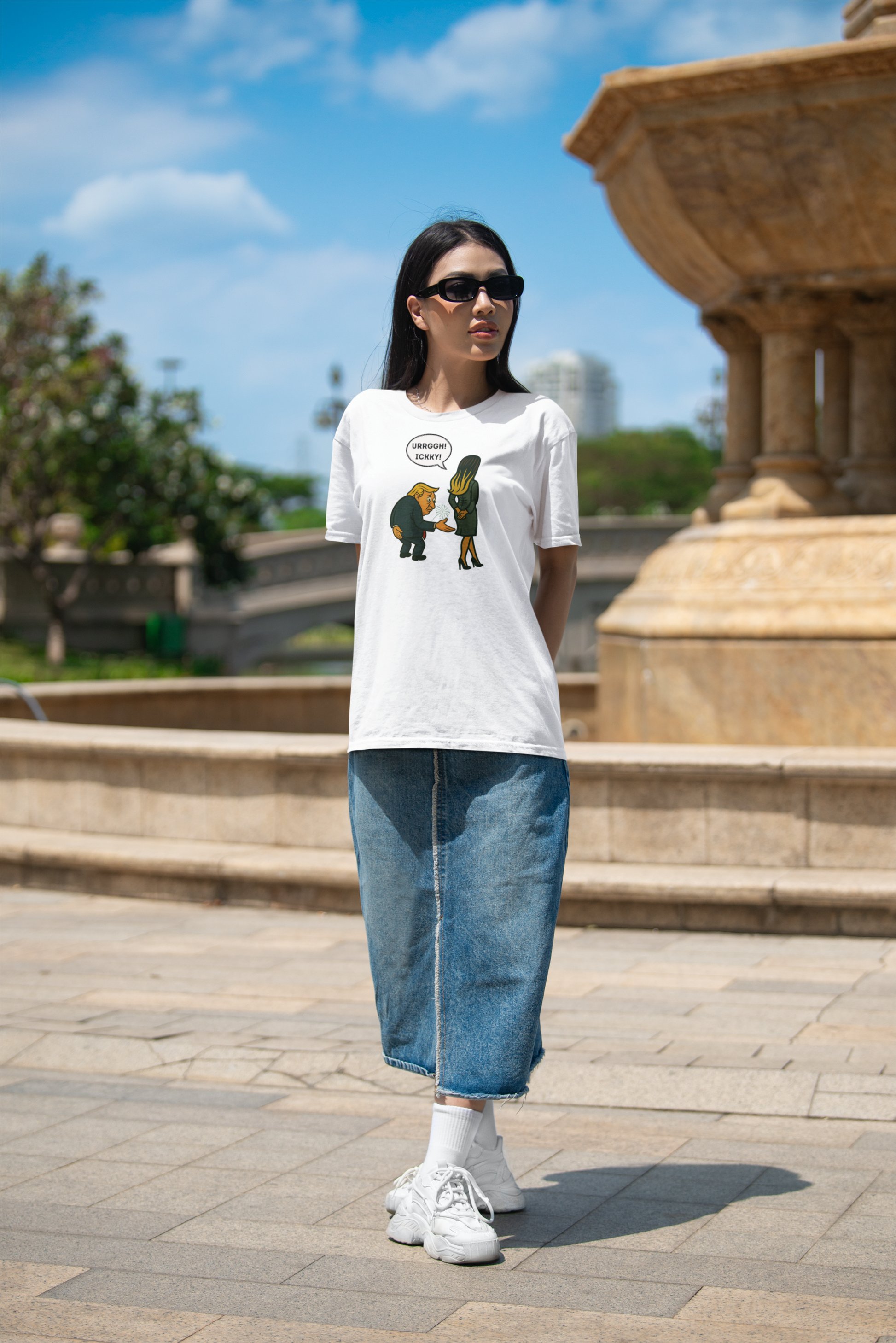 DJT + Mel, Trump and Melania Design Funny Unisex Tee, Graphic Tee, Political Humor Shirt, Casual Wear, US Political Humor