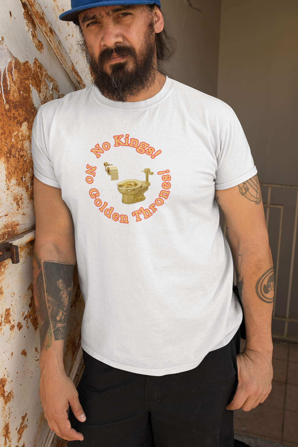 No Kings protest Tee, Unisex Jersey Short Sleeve Tee, Quirky Gift, Casual Wear, Political Satire Apparel