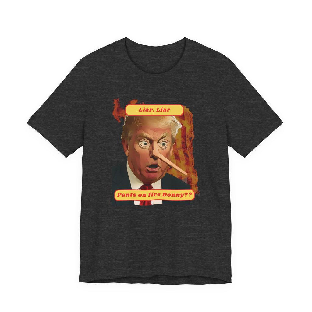 Trump the Liar, Liar protest Tee, Unisex Jersey Short Sleeve Tee, Quirky Gift, Casual Wear, Political Satire Apparel