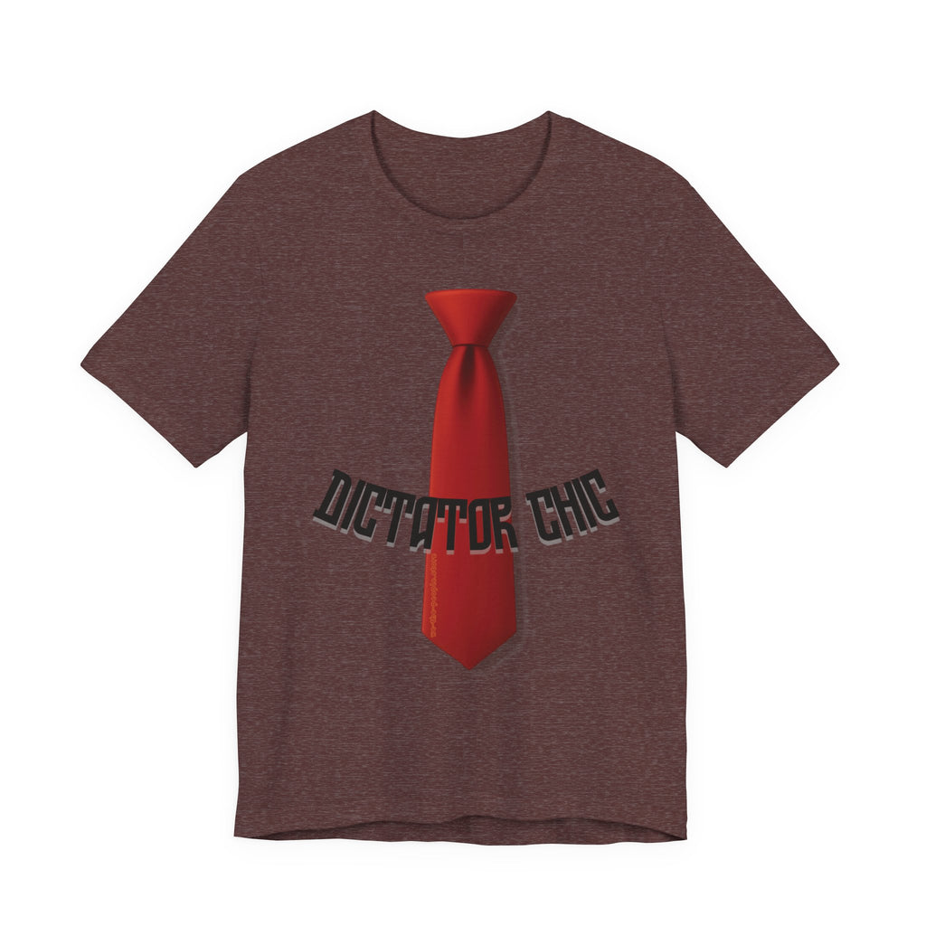 Dictator Chic, Trump the Dictator protest Tee, Unisex Jersey Short Sleeve Tee,  Political Satire Apparel