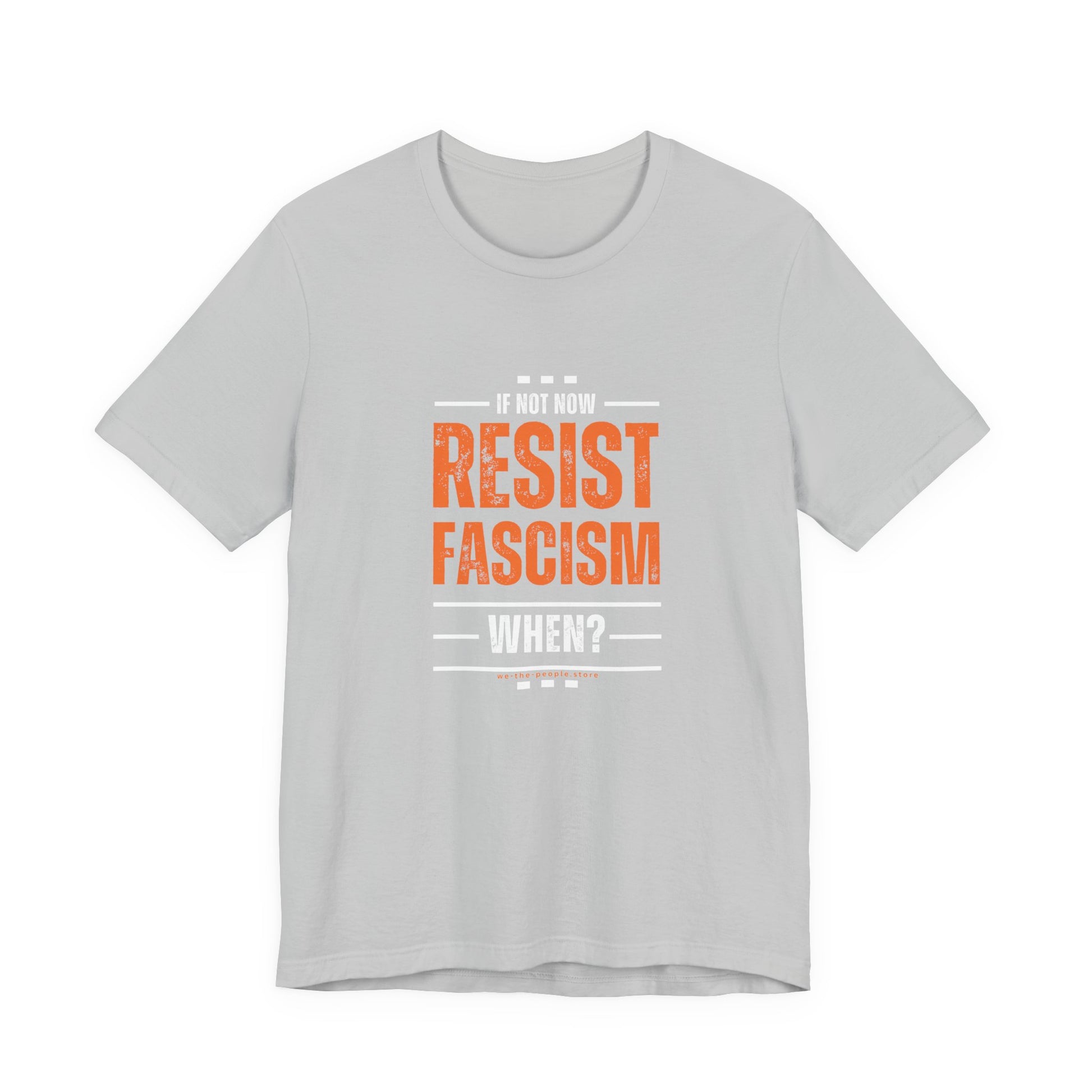 Resist Fascism protest Tee, Unisex Jersey Short Sleeve Tee, Quirky Gift, Casual Wear, Political Satire Apparel